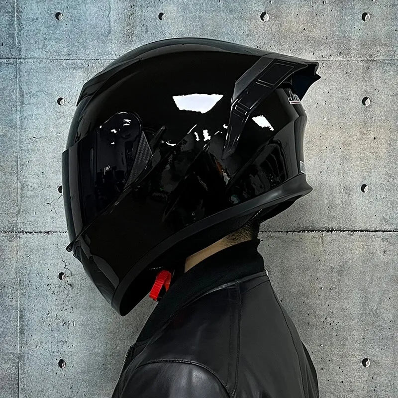 JIEKAI DOT Certified Full Face Motorcycle Helmet Racing Dual Lens Helmet