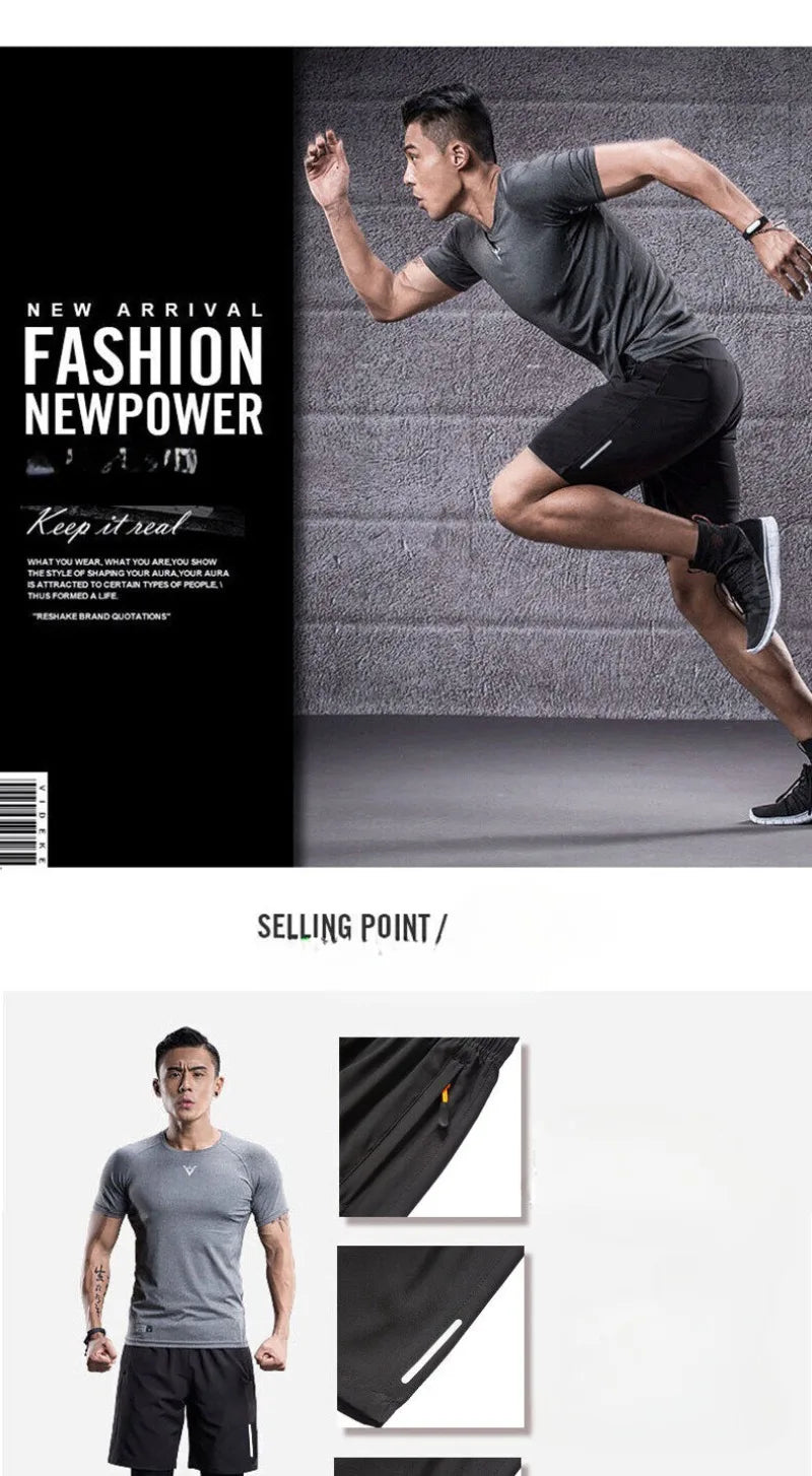 Sports Shorts Man Summer Ice Silk Beach Pants Casual Loose Thin Basketball Running Gym Clothing Shorts Sweat Wicking Hygroscopic