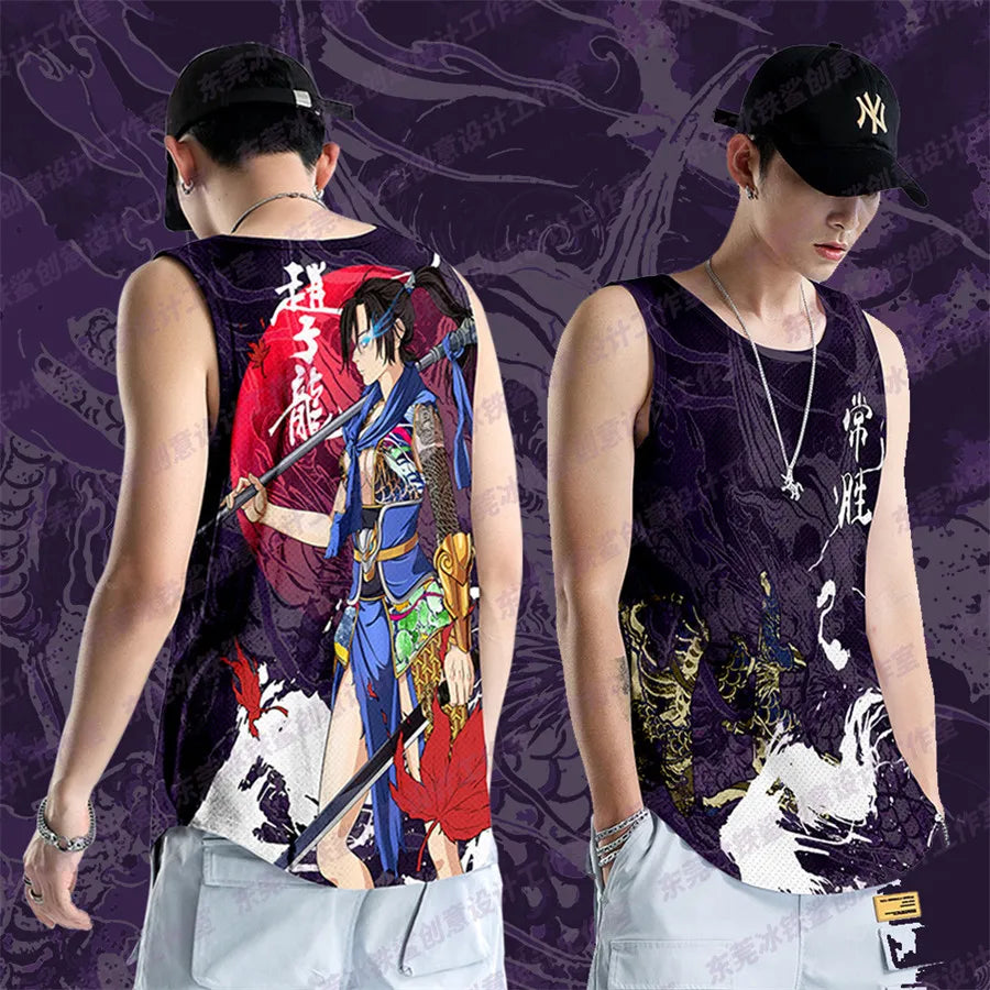 Anime Peak Costume Basketball Jersey Cosplay Uniform Vest Singlet Shirt Sleeveless Set Tank Tops