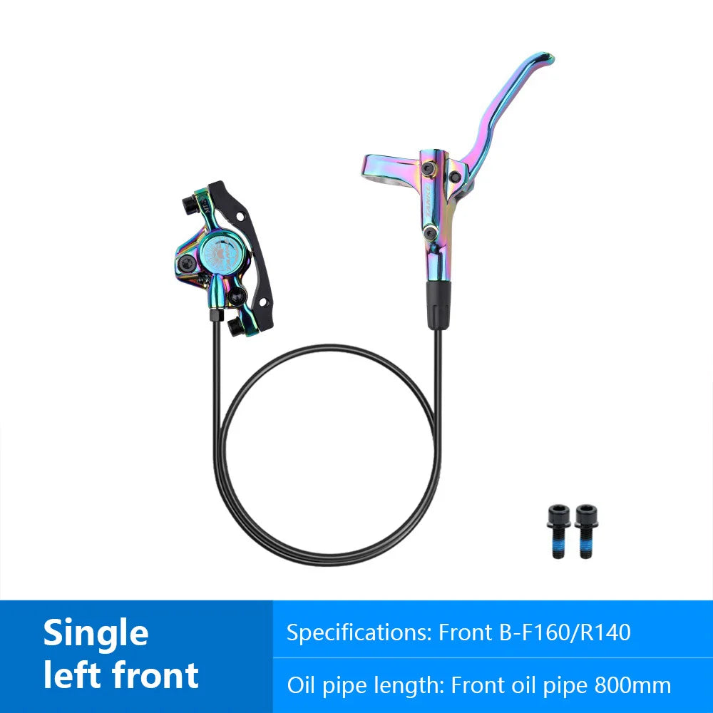 MT200 Bike Hydraulic Disc Brake MTB Brake BL BR 800/1600mm Bicycle Brake 2 Piston 3 Finger Steel Lever Bike Parts Upgrade