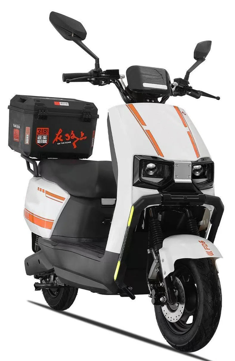 2000W High Performance Electric Motorcycle Pedal Type Long Battery Life Electric Scooter for Urban Commute Takeaway & Long Dista