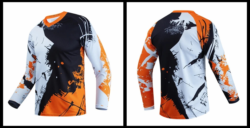 Pink Dirt Bike Shirt Kids Motocross Jersey Youth Off Road Motorcycle Shirt Girls DH mtb BMX Jersey Long Sleeve Cycling Jersey