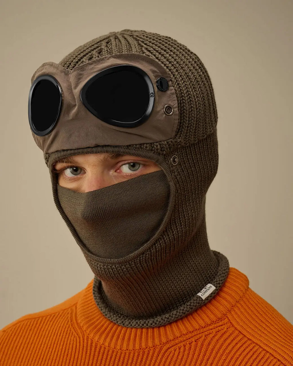 New Trendy Autumn Winter Warm Caps New Aviator Glasses Men Women Ear Protection Plus Cycling Full Face Cover Warm Knitted Hats