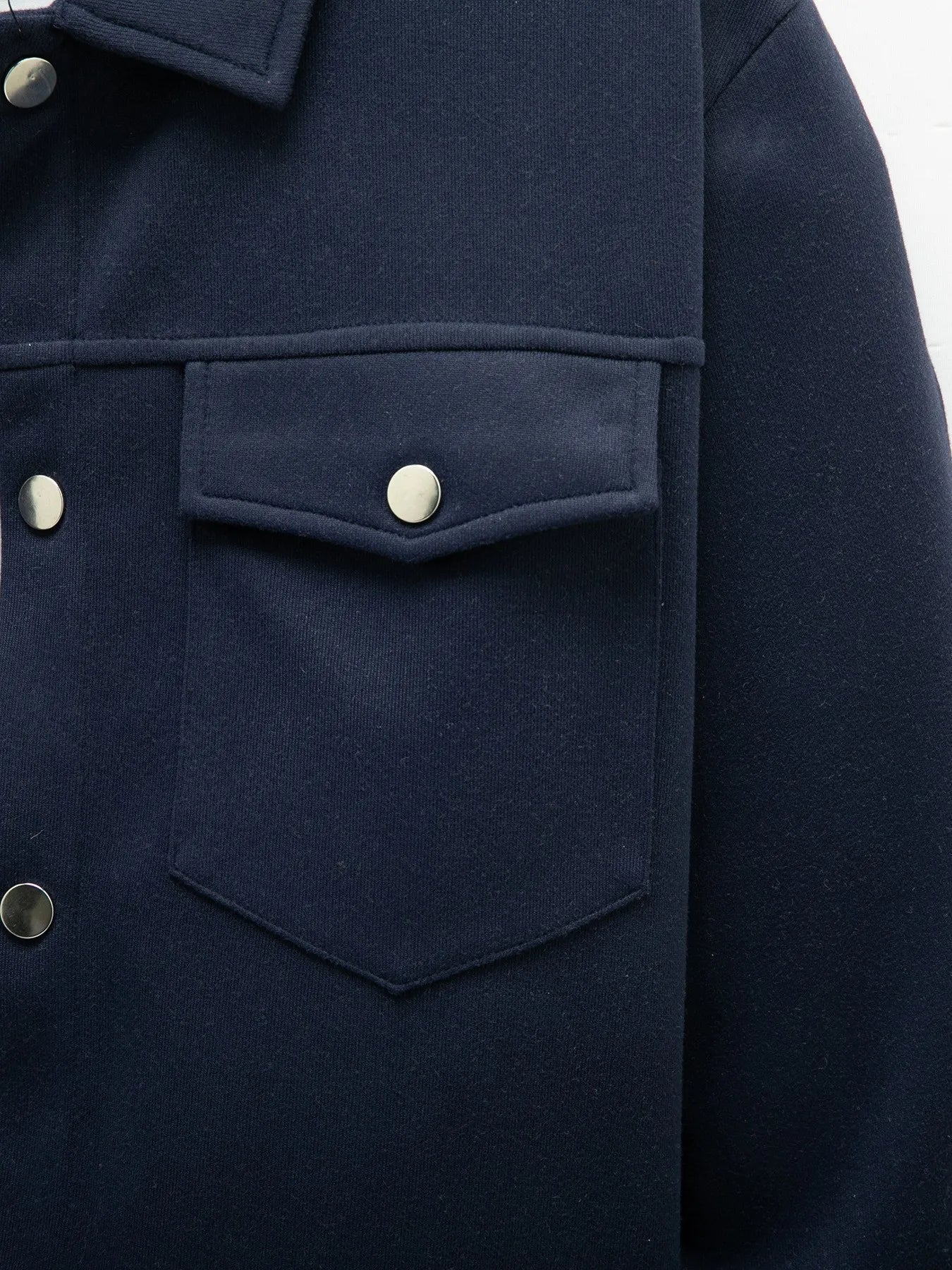 2025 new men's casual spring and autumn solid color single-breasted jacket pocket long-sleeved coat