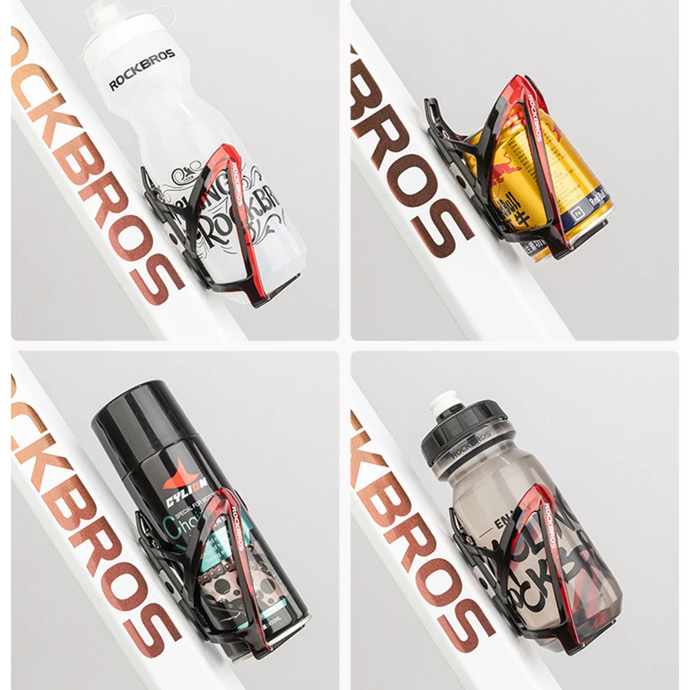 ROCKBROS Bicycle Bottle Holder Drink Rack Cycling Water Bottle Cage Thermo Bottle Fasteners MTB Kettle Bracket Riding Support