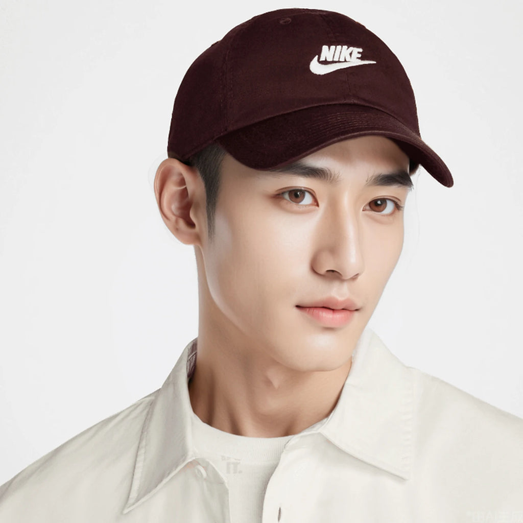 Nike genuine new men's and women's simple casual soft top washed baseball cap FB5368-652