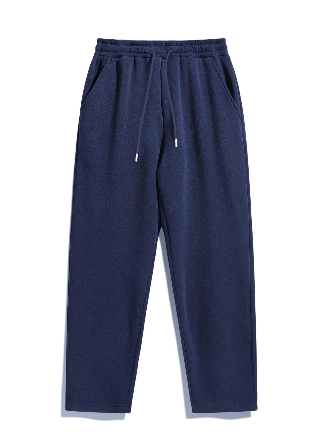 2026 New Cross-Border Autumn/Winter Cargo Pants, Solid Color, High Waist, Slimming Design, Pockets, Straight Leg, Wide Leg, Loos