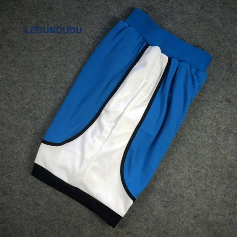 Japan Anime Basuke Cosplay Kaijo School Uniforms Kise Ryota Men Basketball Jersey Sportswear T-shirt Shorts Set