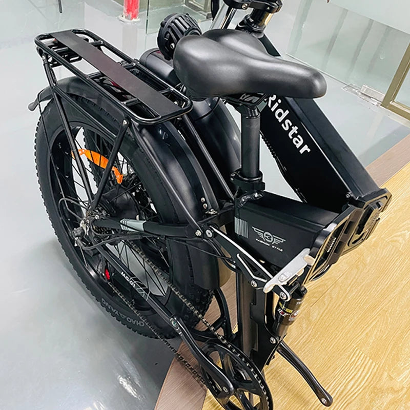 Ridstar 48V 23Ah Folding Fat Tire E-MTB | 2000W Dual Hub Motor Electric Mountain Bike [EU Stock]
