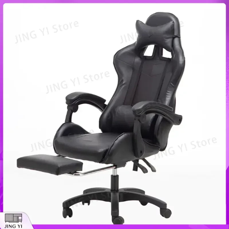 Luxury Adjustable Ergonomic Gaming Chair with Footrest Rotating Computer Chair for Esports PC Gamers Office Work High Back