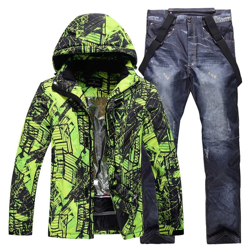 -30, Men and Women Snow Wear, Snowboarding Suit, Skiing Brand Jacket, Ski Jacket and Pant Sets, Snowboarding Clothing, Winter