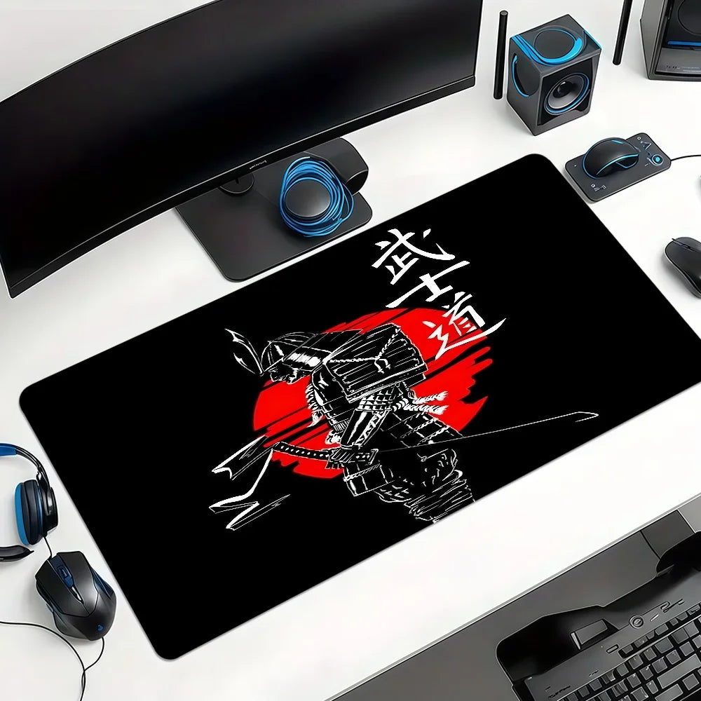 Japanese samurai Mouse Pad Non-slip Thickened MousePad Large Gaming Cushion Office Student Writing Lockedge