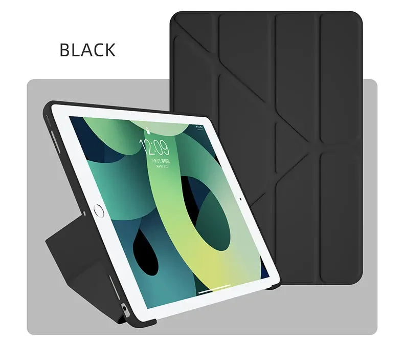 Flip Cover Case For Apple iPad Air Pro MINI 3 4 5 6 7 8 9 10 11 12.9 13 inch Leather Sleeve Stand Auto Sleep Wake Shockproof