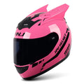 KEMIMOTO Full Face Motorcycle Helmet Cat Ear For Women Motocross Motorbike Men's Moto Helmet Breathable DOT Girlfriend Gift