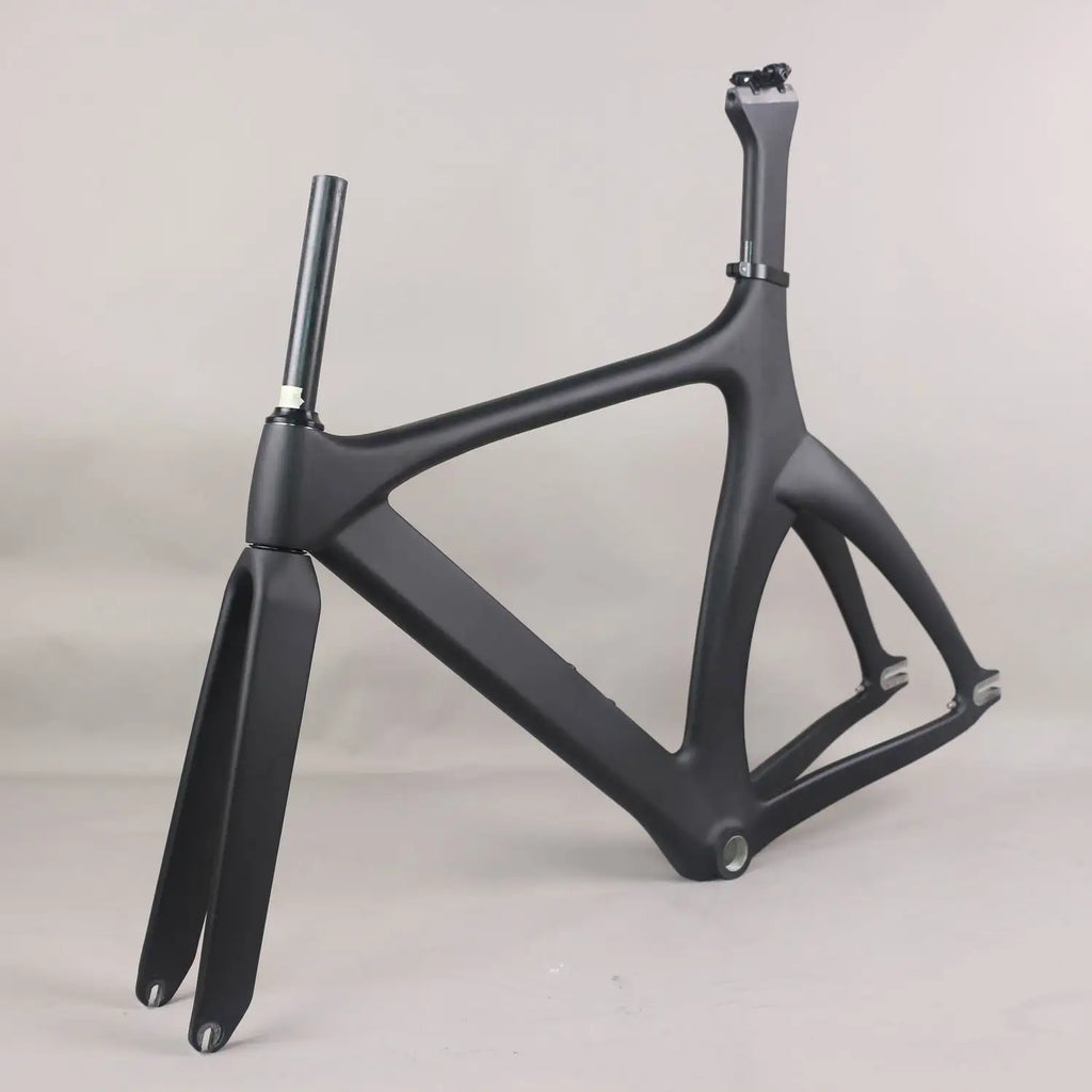 new full carbon fixed gear frame road frames fixed gravel  frameset with fork seat post  carbon bicycle frame
