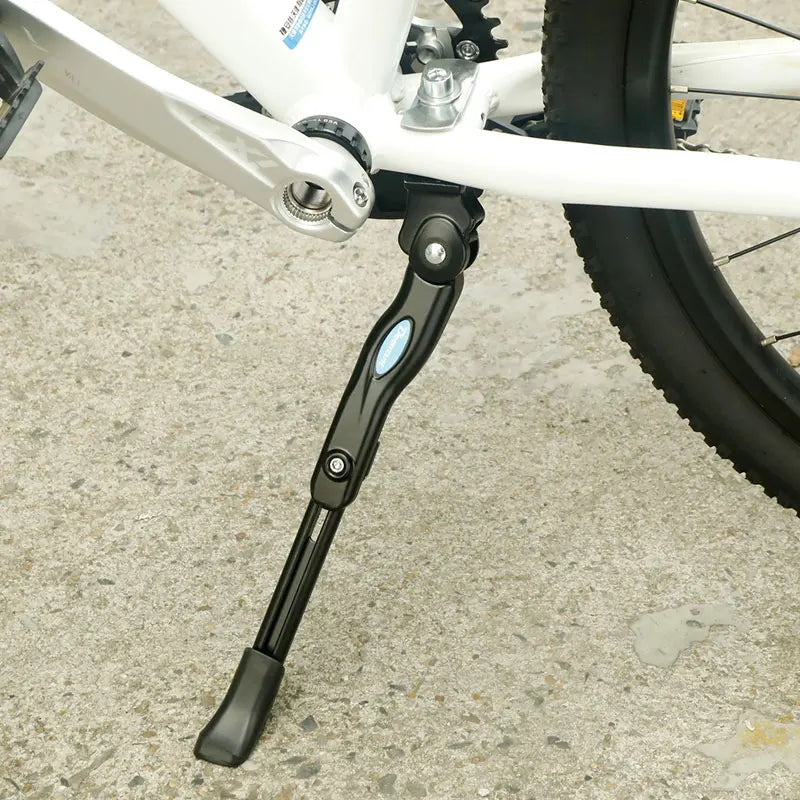 Bicycle Mid Kickstand 24-27.5in Height Adjust MTB Aluminum Alloy Support 13-31cm Pipe Clamping Big Foot Casing Road Sturdy Rack