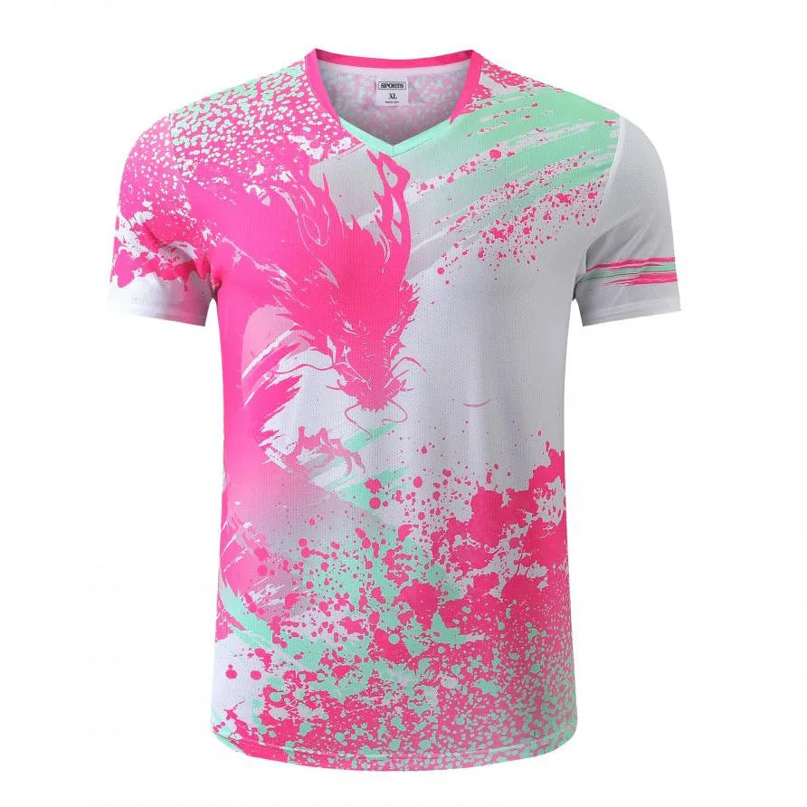Free Custom Name 2025 China Team Table Tennis Shirts Men Women, Children ping pong t shirt Table tennis clothes Badminton Shirts