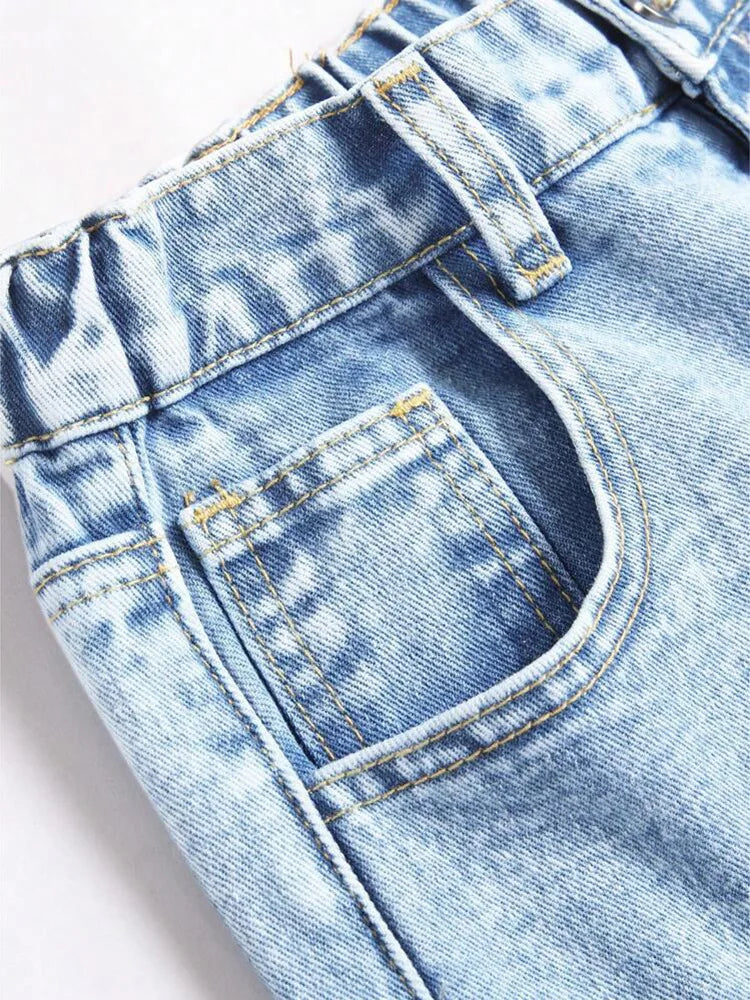 High Waist Loose Straight Wide Leg Denim Pants Women Vintage Casual Drape Long Jeans