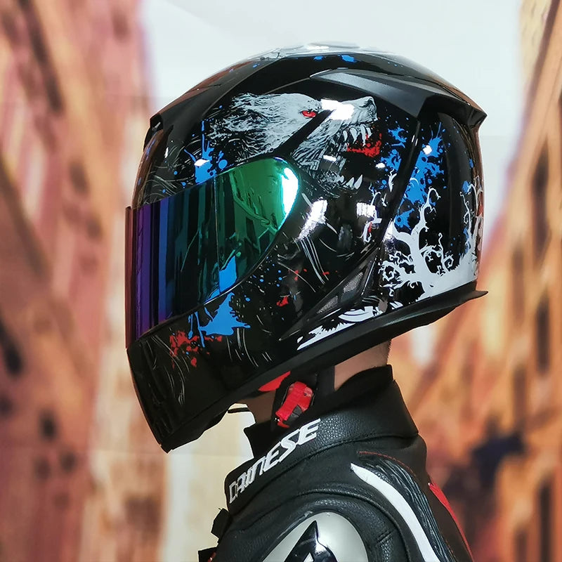 AIS helmet men and women electric motorcycle hard hat full helmet four-season summer knight head