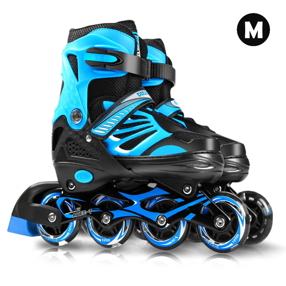 Outdoor Sports Skates Roller Inline Adjustable Children Tracer For Kids Boys Girls blade Illuminating Wheels Roller Skates Shoes