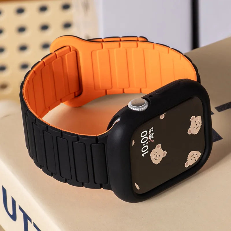 Silicone Case+Strap bracelet correa cover For Apple Watch 10 46mm 49 44mm 40 45mm 41 42mm for iWatch series 9 8 7 6 5 4 Ultra 2
