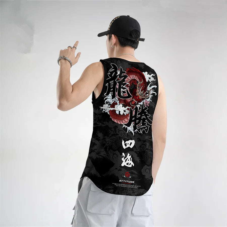 Anime Peak Costume Basketball Jersey Cosplay Uniform Vest Singlet Shirt Sleeveless Set Tank Tops