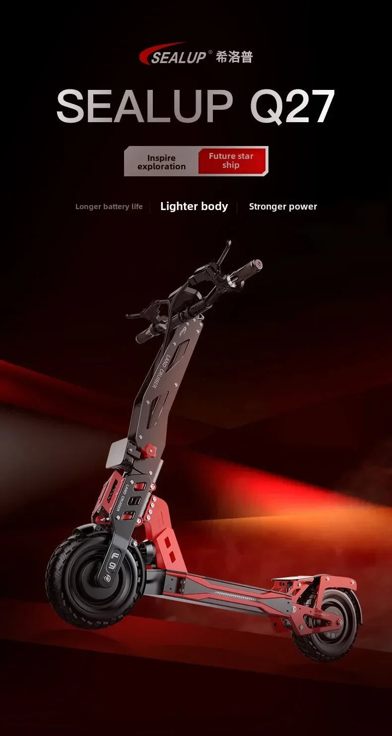 Q27 electric scooter 1000W motor 48V30AH battery folding electric scooter adult off-road electric scooter