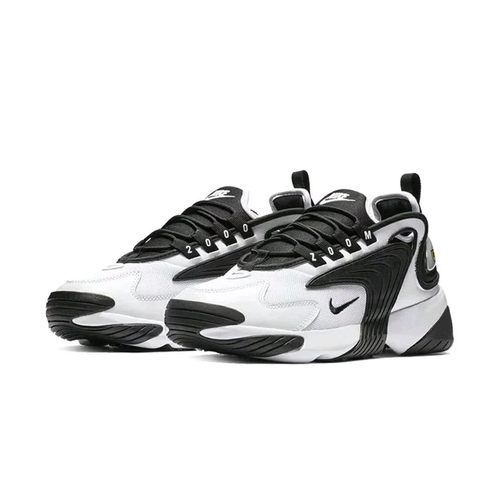 Nike Zoom 2K Air Speed Foam Non-Slip Breathable Mid-Top Air Cushion Casual City Commuting Running Shoes Women's Black and White Panda Ao0354-100
