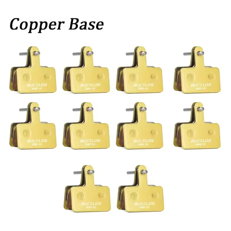 BUCKLOS Bicycle Brake Pads Mountain Road Bike Disc Brake Pads for SHIMANO B01S B03S B05S MT200 MT400 1/2/4/10 Pair Bicycle Parts