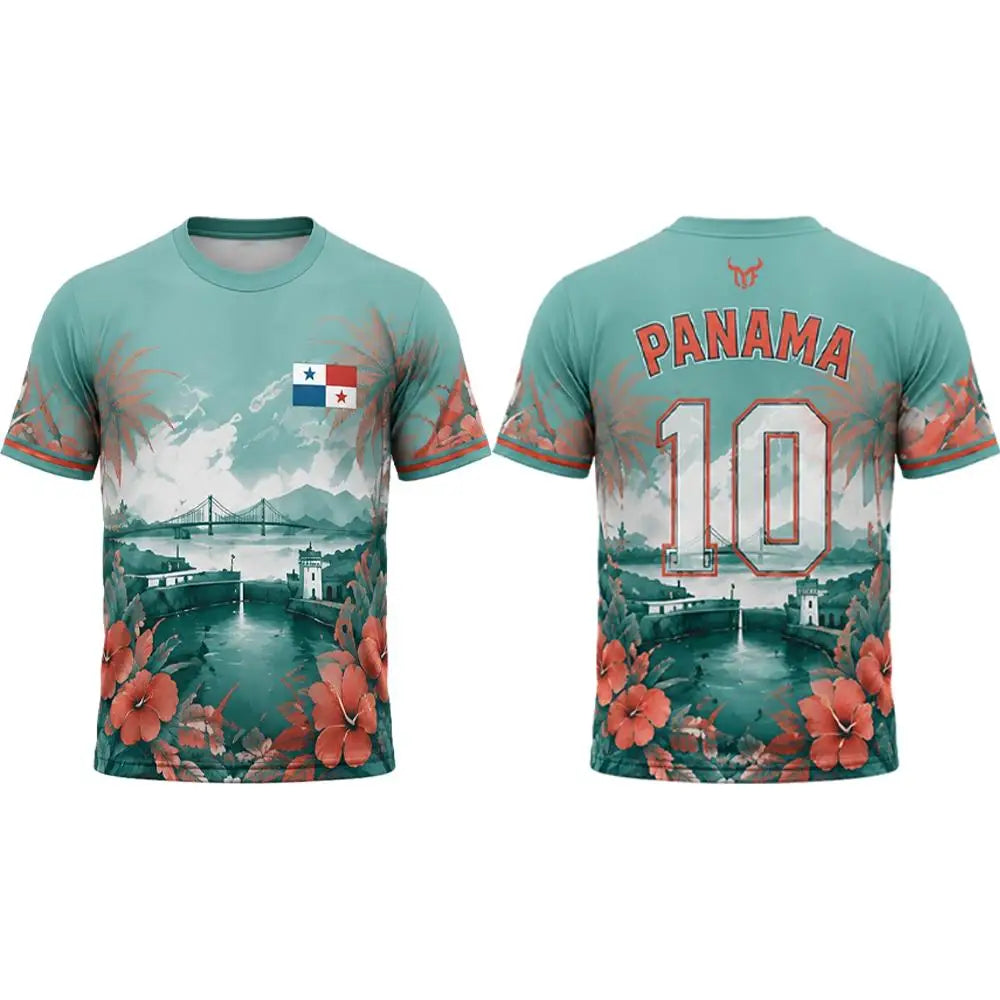 Panama Flag 3D Printed T-shirt 2026 Panama Outdoor Sports Soccer Training Jersey Unisex Quick Dry Breathable Casual Street Tops