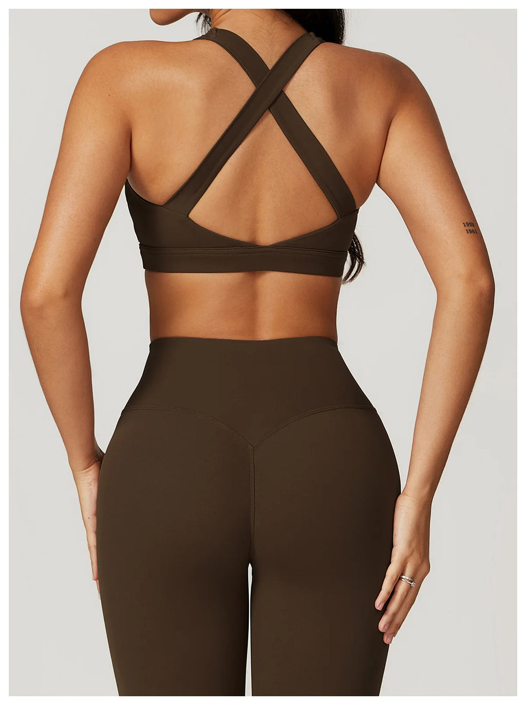 Women's Tracksuit 2PCS Fitness Suit Yoga Sets Sportswear Workout Sports Bra High Waist Leggings Gym Clothing Push Up Sports Suit