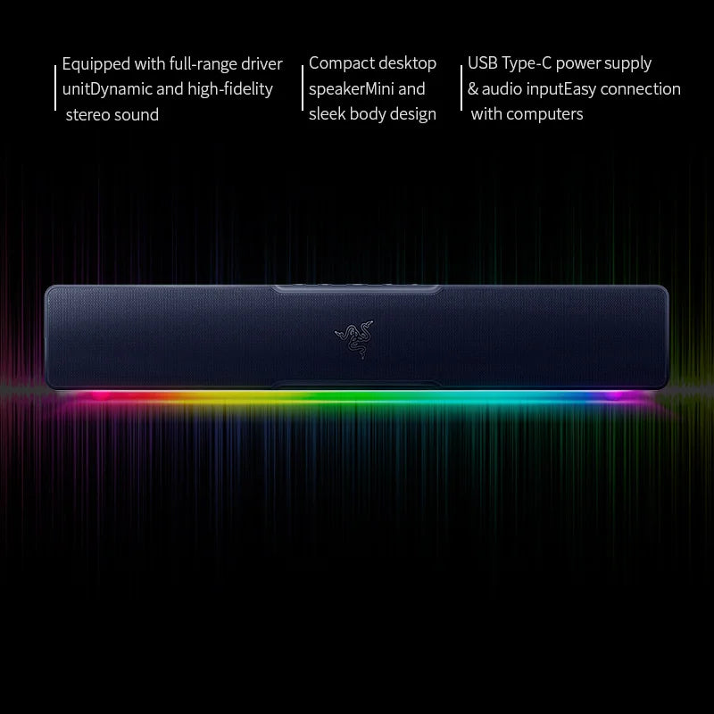 Razer Leviathan V2 X Desktop Speaker Bluetooth Gaming PC Soundbar for Home & Esports