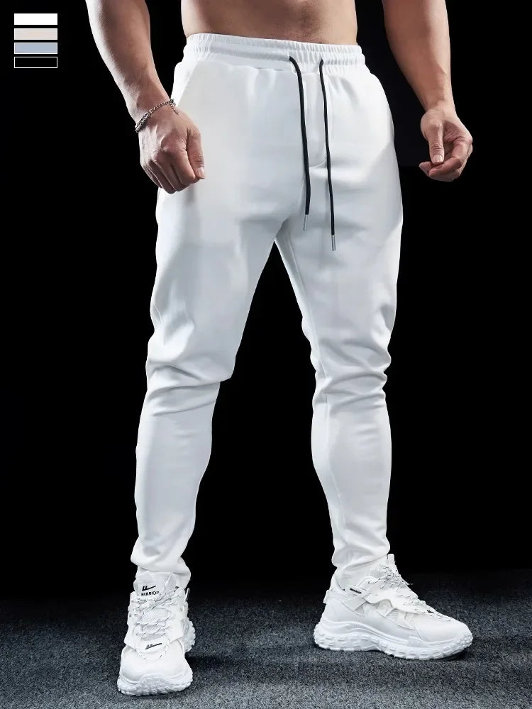 Men's Sports Gym Fitness Casual Slim Stretch Running Pants Tops Men's Quick-drying Breathable Training Pants Autumn Winter