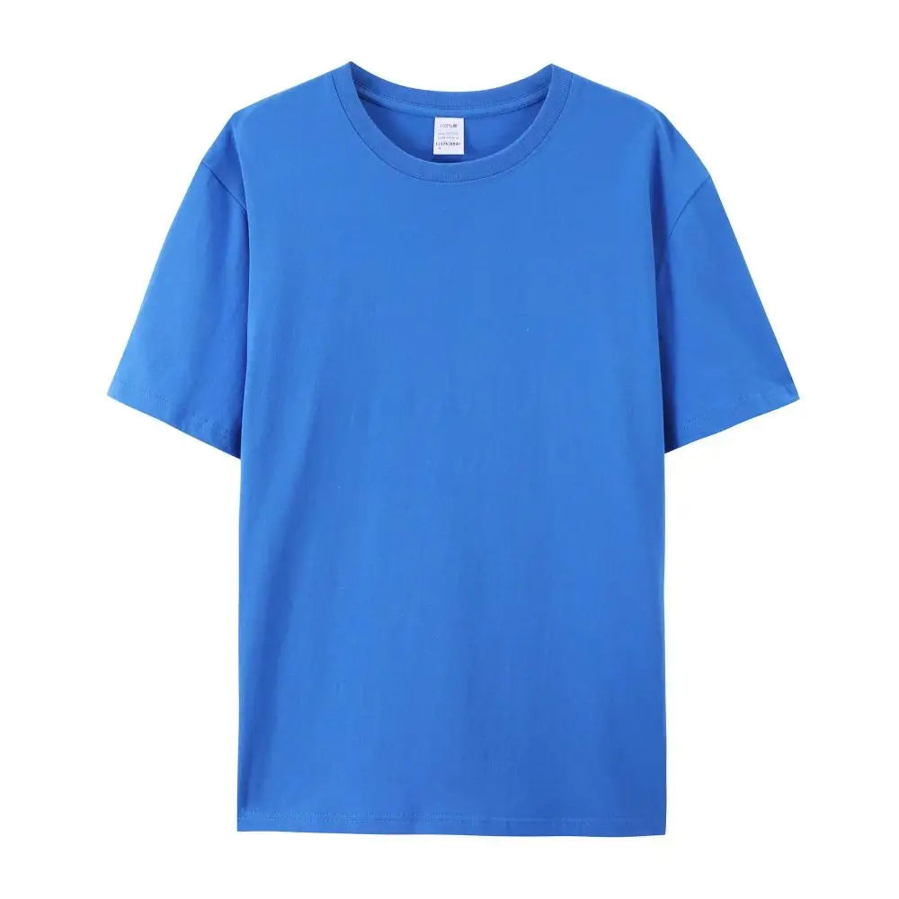 100% Cotton White Tshirt Unisex High Quality Round Neck T Shirt Men Herren T-shirt Uomo Tee Shirt Homme Coton Franela De Algodon