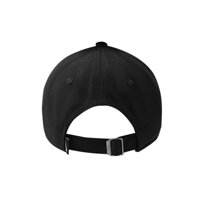 Nike soft top logo polyester fiber duckbill cap unisex couple style black-FB5369-010