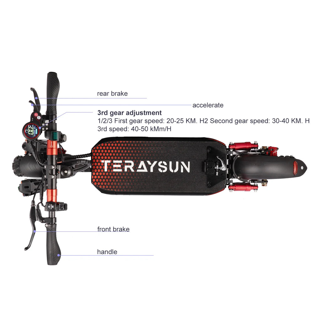 1200W Foldable 11\" Off-Road Electric Scooter with 11\" Tires Direct Shipping From US Warehouse Mobility E-Scooter Two Wheels