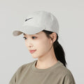 Nike Sunshade Cap with Embroidery, Acetate Fiber, Unisex Couple Style, Light Bone Color/Black Fb5369-072