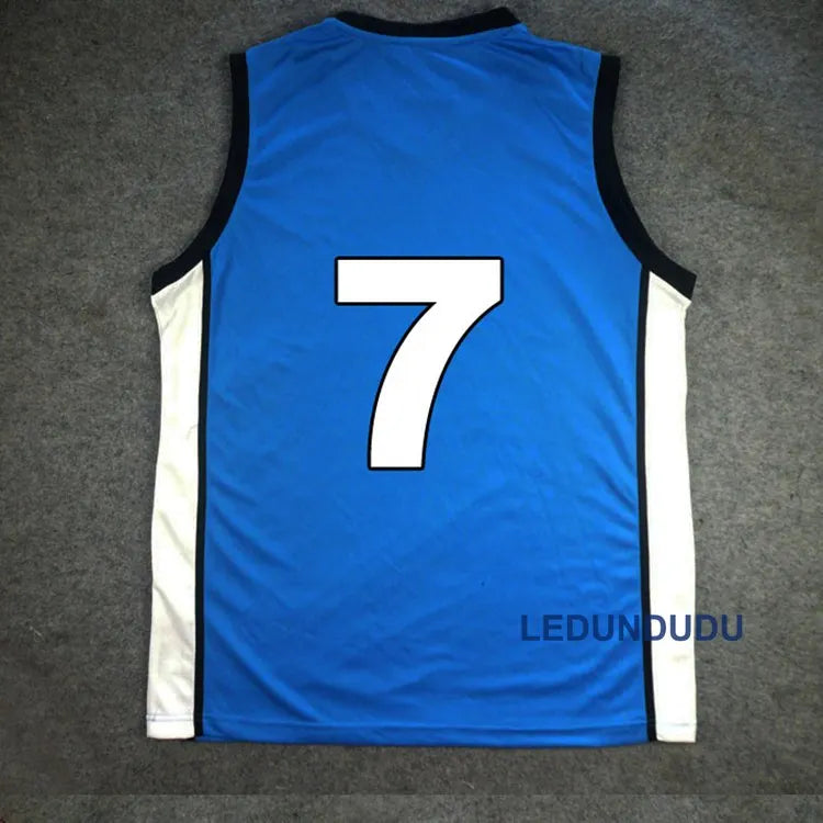 Japan Anime Basuke Cosplay Kaijo School Uniforms Kise Ryota Men Basketball Jersey Sportswear T-shirt Shorts Set