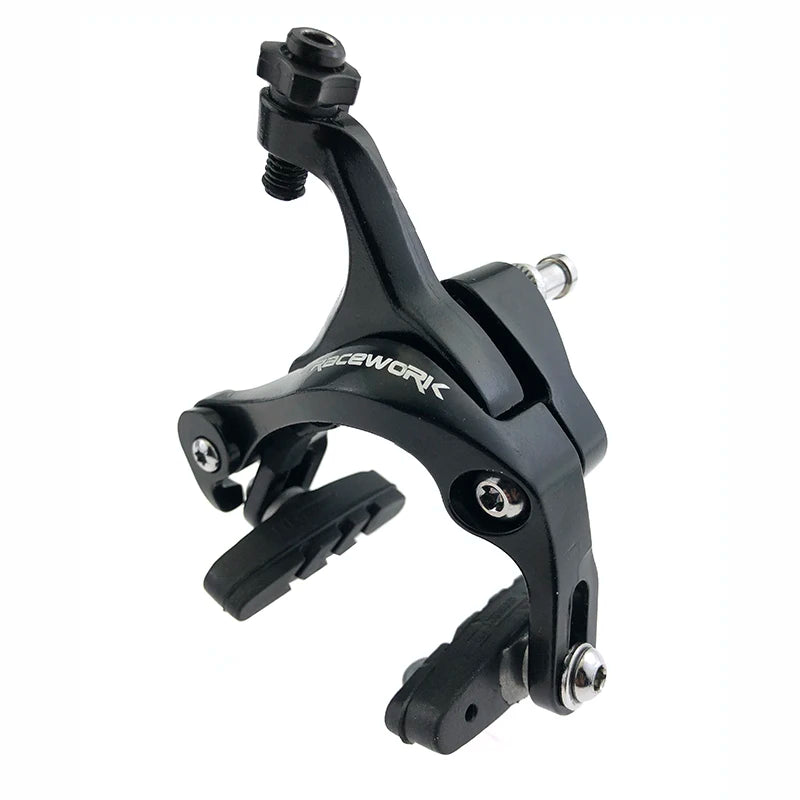 Aluminum Dual Pivot Side Pull Brake Calipers, Front & Rear Road Bike Racing Brakes with Brake Pads
