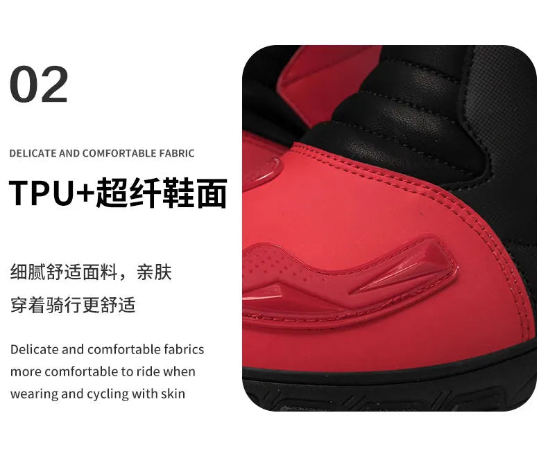 Moto Boots Motorcycle Breathable Off-road Men Women Leather Waterproof Pull Boots 47 Locomotive Equipment Summer Cycling Shoes