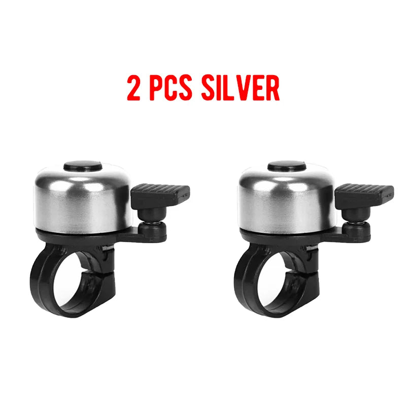 2pcs Small Bicycle Bell Aluminum Alloy Bike Safety Warning Alarm Cycling Handlebar Bell Ring Bicycle Horn Cycling Accessorie