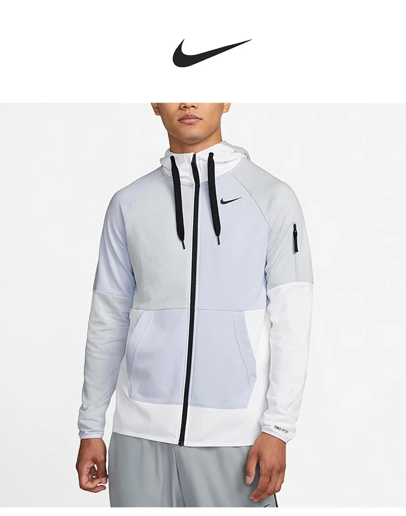 Nike genuine Autumn New Hooded Zipper Men's Sports Jacket DQ4788-085