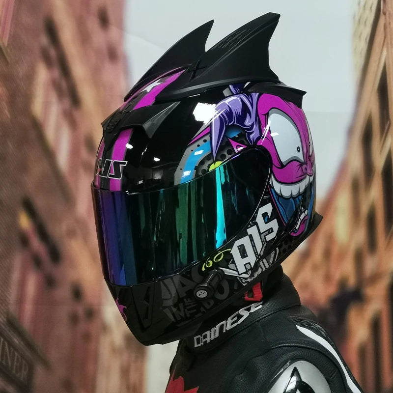 AIS helmet men and women electric motorcycle hard hat full helmet four-season summer knight head