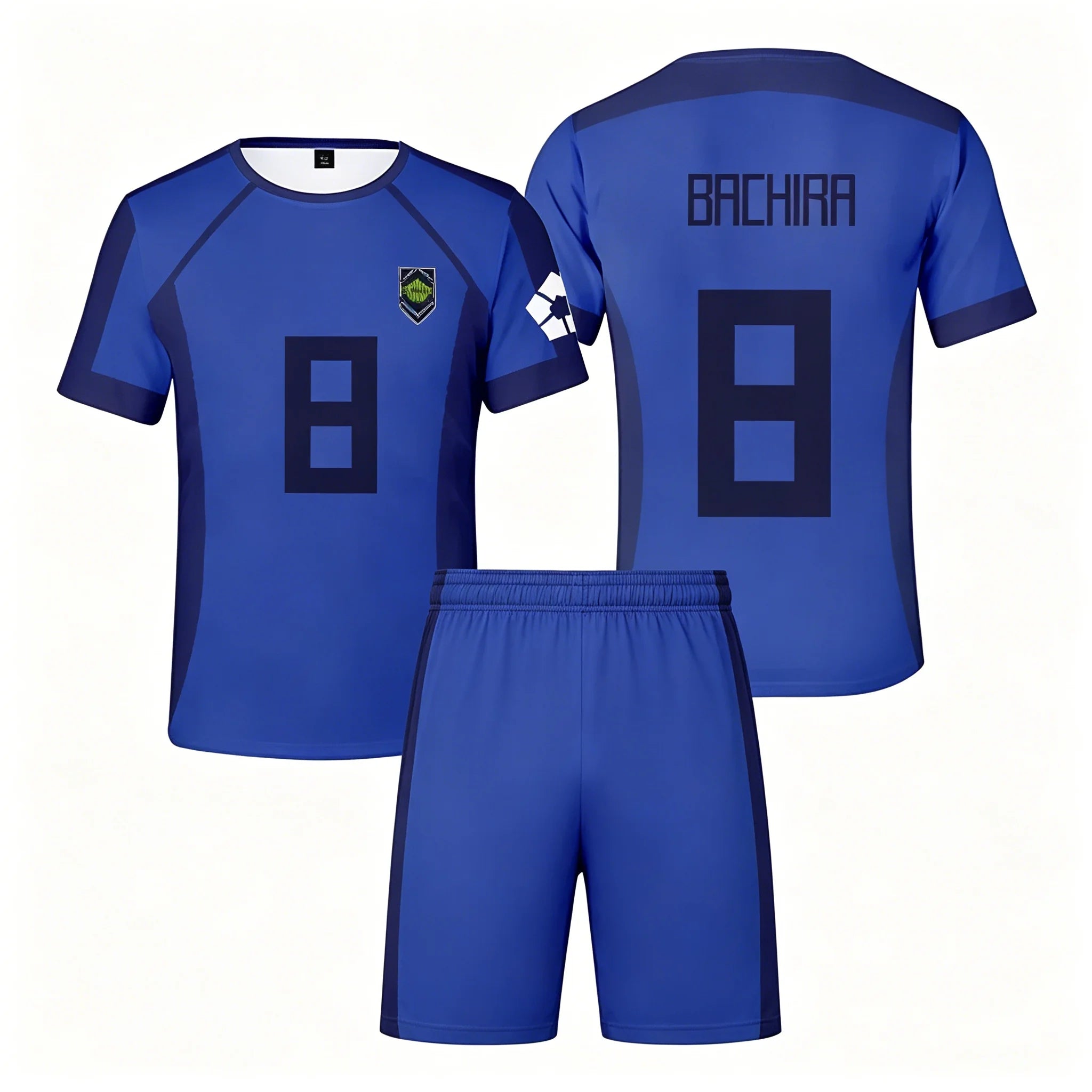 New Anime Blue Lock Short Sleeve shorts Set Futsal Football Pattern VL Replika T Shirt Sets Soccer Club Cosplay Unisex Jersey