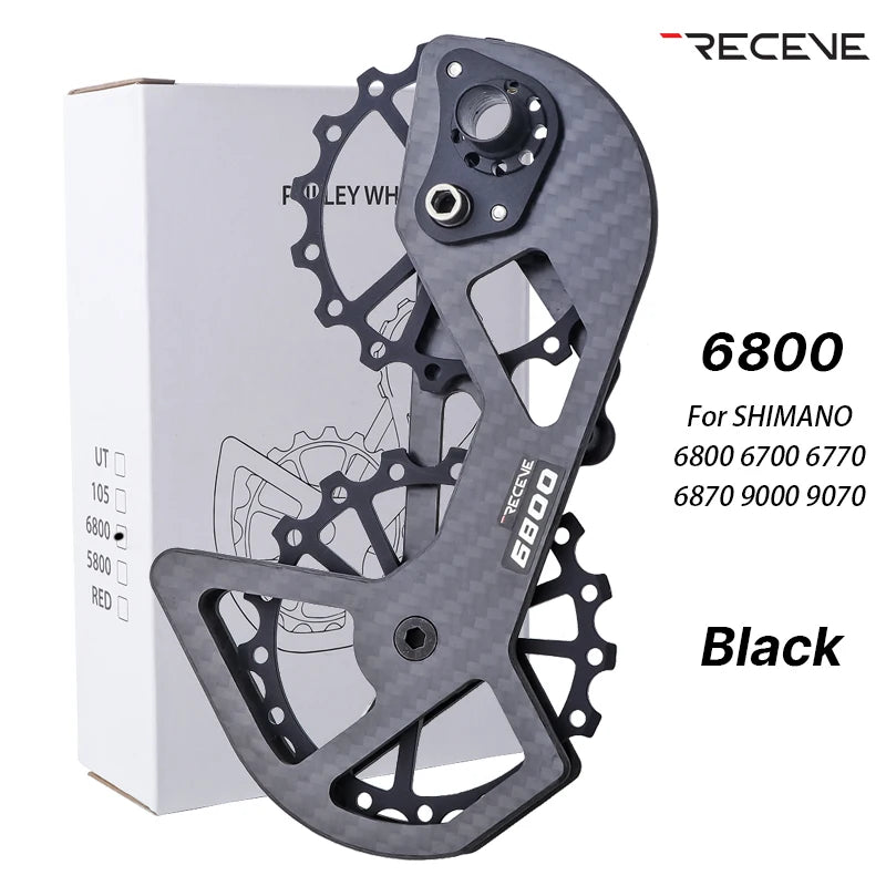 RECEVE Bicycle Derailleur Groupset Road Bike Rear Derailleur Pulley Ceramic Jockey Wheel Carbon Cycling R5800 R6800 R7000 R8000