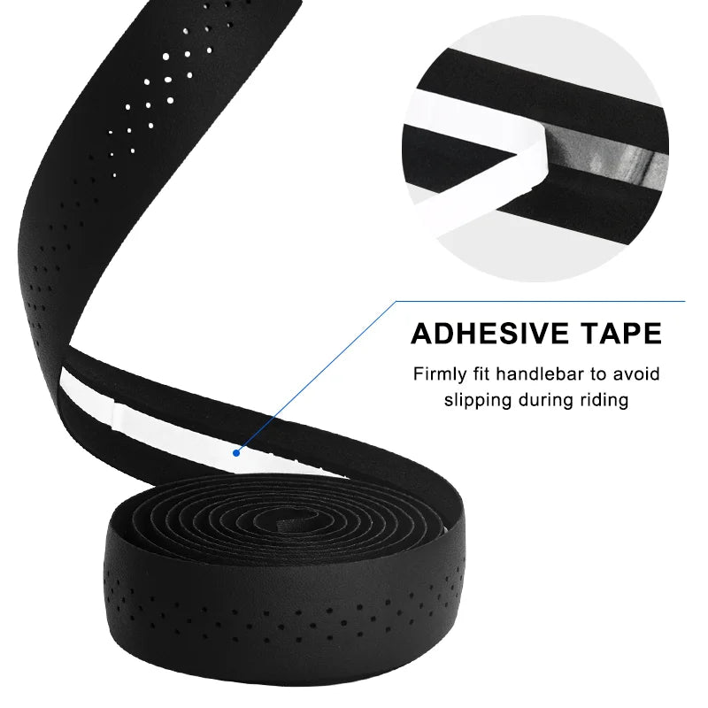 RIDERACE Bicycle Handlebar Tape Road Bike Handle Bar Tapes Anti-slip PU EVA Breathable Cycling Damping Anti-Vibration Straps