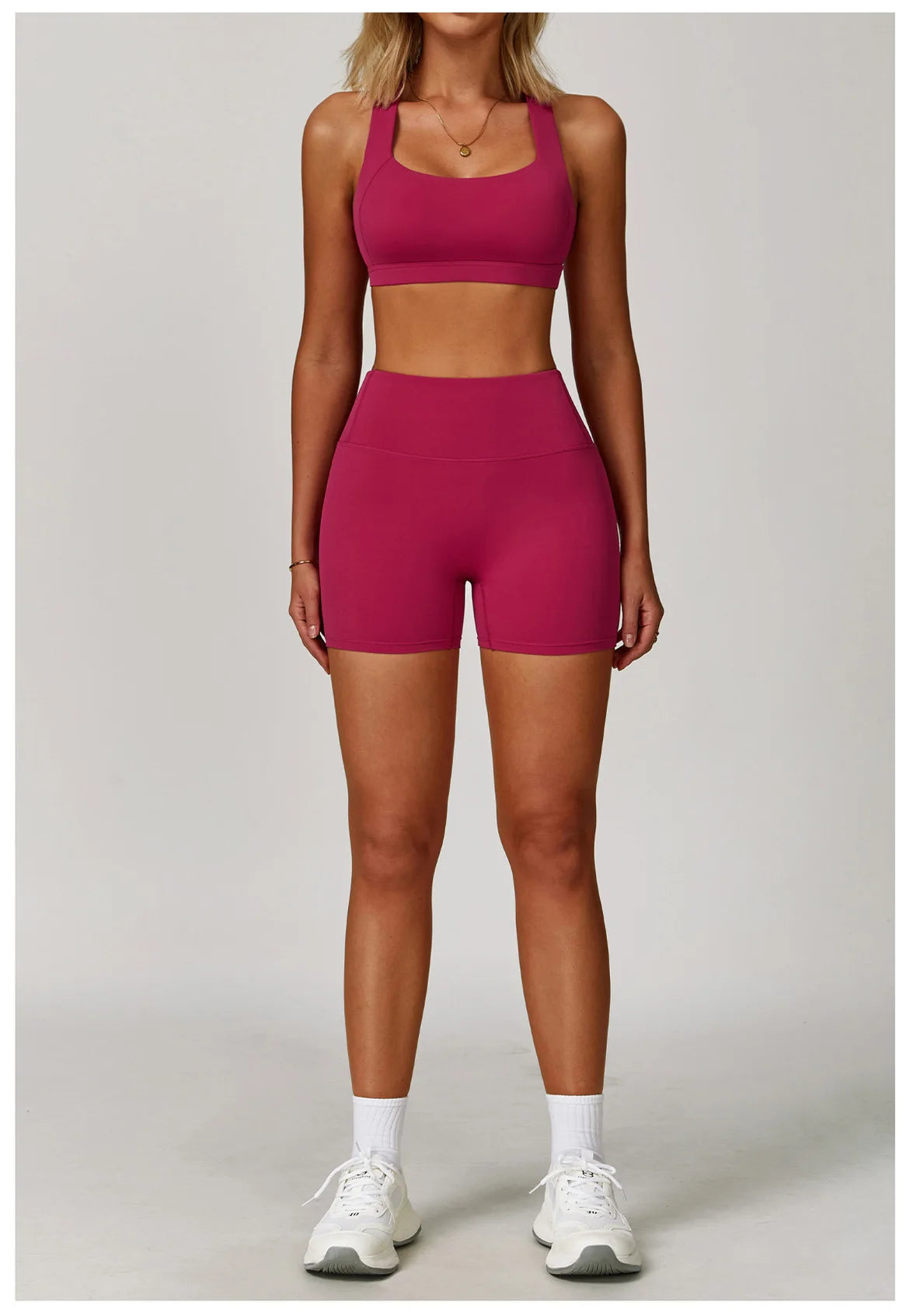 Women's Tracksuit 2PCS Fitness Suit Yoga Sets Sportswear Workout Sports Bra High Waist Leggings Gym Clothing Push Up Sports Suit