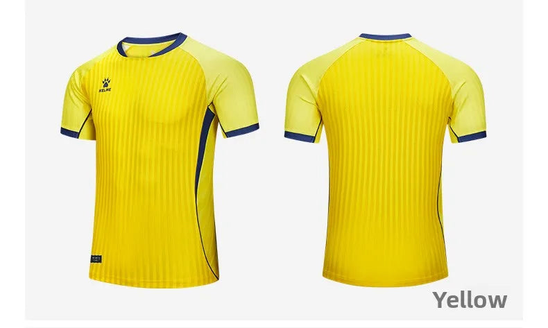 Kelme Men's Football Jersey Breathable Quick Drying Jersey Comprehensive Training Short Sleeved Top Customized Training Uniform