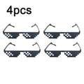 Mosaic Sunglasses Cool Party Vintage Shades Eyewear For Men Pixelated Sunglasses Funny Women Glasses