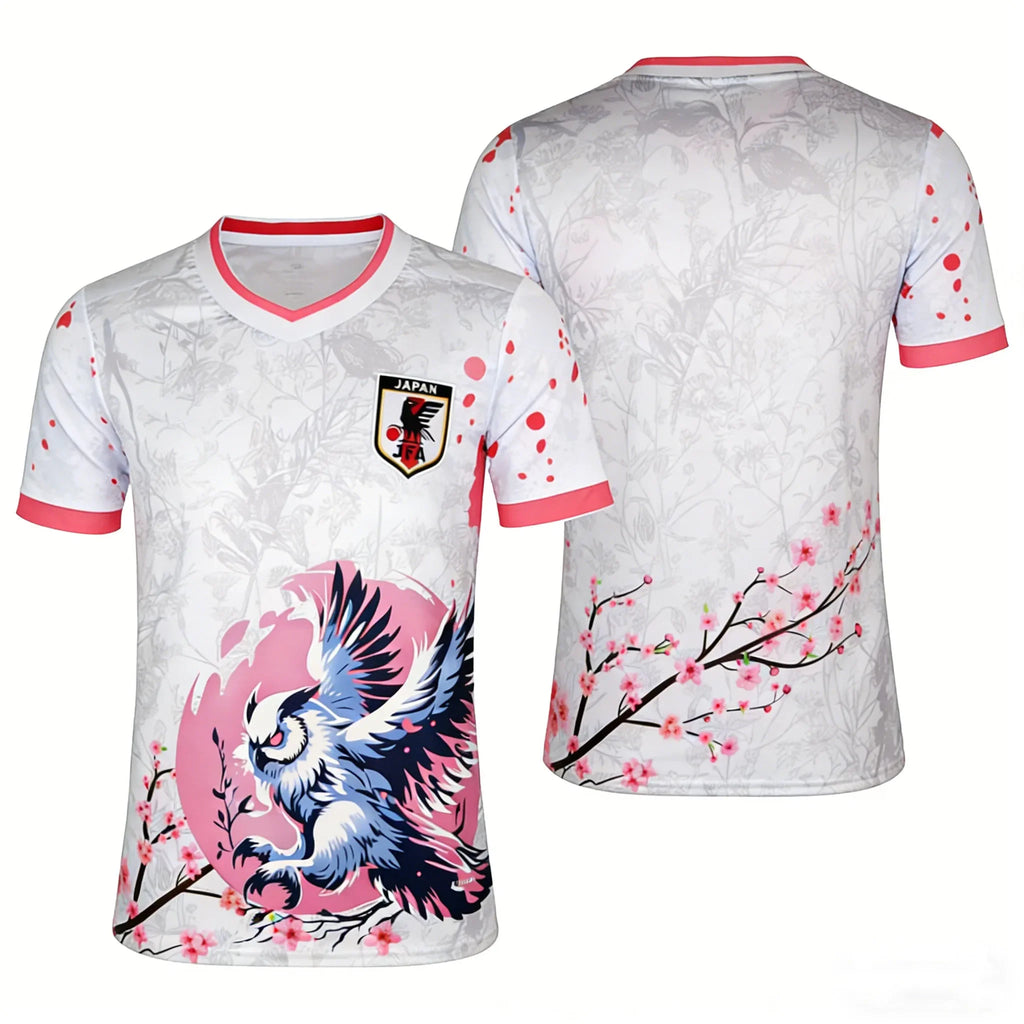 Japanese Geisha Dragon Sakura Soccer Jersey, 2026 Special Edition Quick Dry Football Shirt, Harajuku Anime Sportswear for Fans